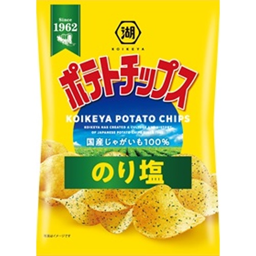 湖池屋 ポテトチップス のり塩５５ｇ 【新商品 7/21 発売】 □お取り寄せ品 【購入入数１２個】