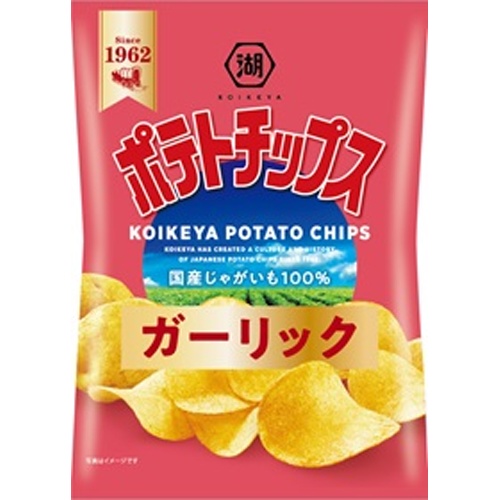 湖池屋 ポテトチップス ガーリック５０ｇ 【新商品 7/21 発売】 □お取り寄せ品 【購入入数１２個】