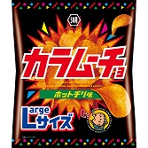 湖池屋 Ｌカラムーチョチップスホットチリ味１１８ｇ □お取り寄せ品 【購入入数１２個】