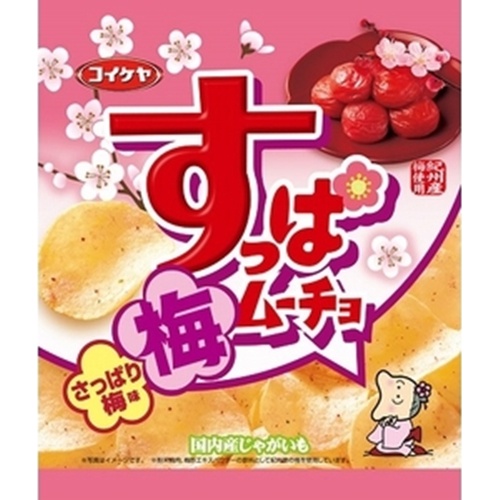 湖池屋 すっぱムーチョチップスさっぱり梅 ５５ｇ 【今月の特売 菓子】 △ 【購入入数１２個】