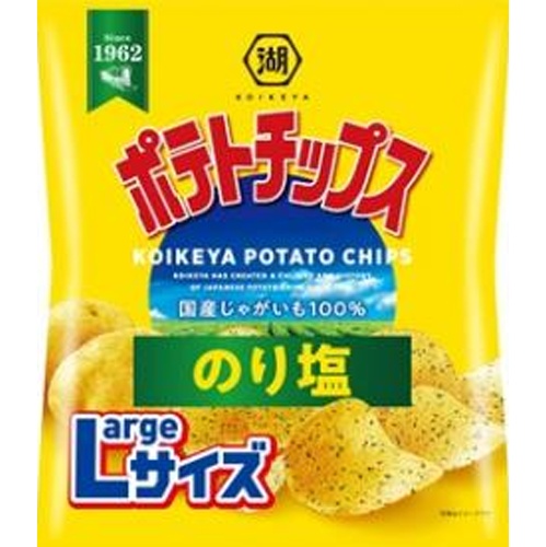 湖池屋 Ｌサイズポテトチップスのり塩１１２ｇ 【新商品 7/21 発売】 □お取り寄せ品 【購入入数１２個】