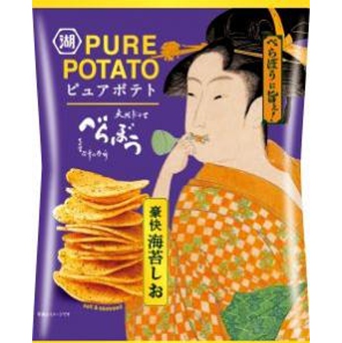 湖池屋 ピュアポテト 豪快海苔しお５０ｇ 【新商品 7/21 発売】 □お取り寄せ品 【購入入数１２個】