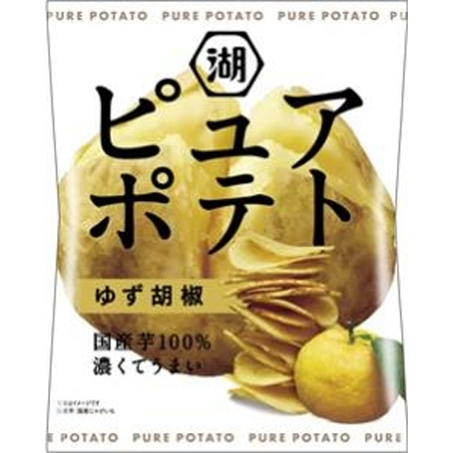 湖池屋 ピュアポテト ゆず胡椒５２ｇ 【新商品 8/25 発売】 【今月の特売 菓子】 □お取り寄せ品 【購入入数１２個】