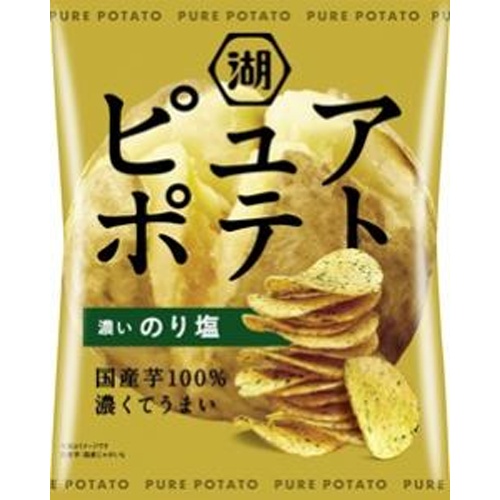湖池屋 ピュアポテト 濃いのり塩５２ｇ 【新商品 8/25 発売】 【今月の特売 菓子】 □お取り寄せ品 【購入入数１２個】