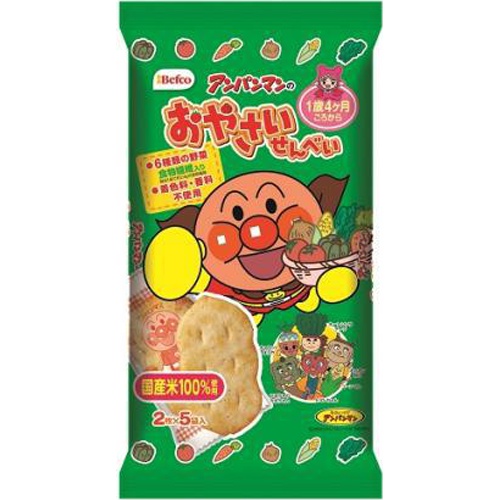 栗山米菓 アンパンマンのおやさいせんべい １０枚 ×12
