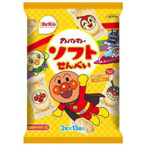 栗山米菓 アンパンマンのソフトせんべい ２６枚 【今月の特売 菓子】 □お取り寄せ品 【購入入数１２個】