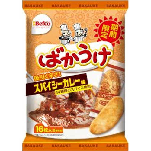 栗山米菓 ばかうけ スパイシーカレー味７０ｇ 【新商品 5/19 発売】 【今月の特売 菓子】 【購入入数１２個】