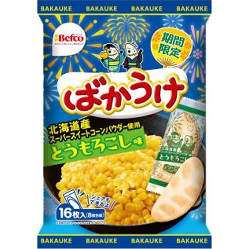 栗山米菓 ばかうけ とうもろこし味７２ｇ 【新商品 5/19 発売】 【今月の特売 菓子】 【購入入数１２個】
