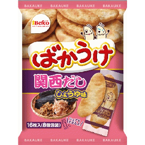 栗山米菓 ばかうけ関西だししょうゆ味１６枚 【新商品 7/7 発売】【数量限定】 【今月の特売 菓子】 【購入入数１２個】