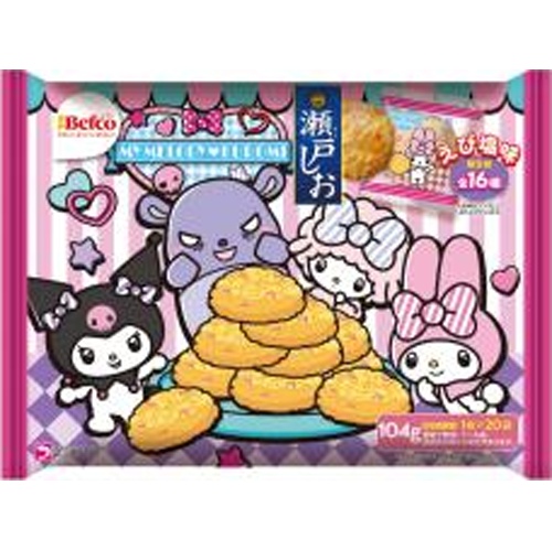 栗山米菓 ２５サンリオキャラクターズ瀬戸しお１０４ｇ 【新商品 8/18 発売】【数量限定】 □お取り寄せ品 【購入入数１２個】
