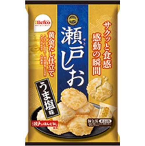 栗山米菓 瀬戸しお うま塩味７２ｇ 【新商品 4/7 発売】 【今月の特売 菓子】 △ 【購入入数１２個】