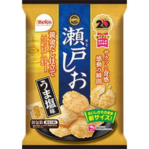 栗山米菓 瀬戸しお うま塩味７１ｇ 【今月の特売 菓子】 □お取り寄せ品 【購入入数１２個】
