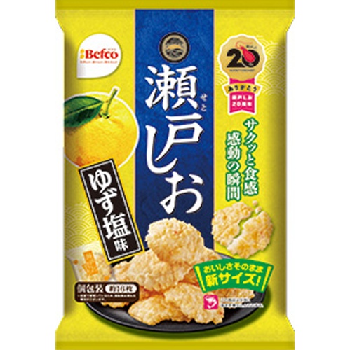 栗山米菓 瀬戸しお ゆず塩味７６ｇ 【今月の特売 菓子】 □お取り寄せ品 【購入入数１２個】