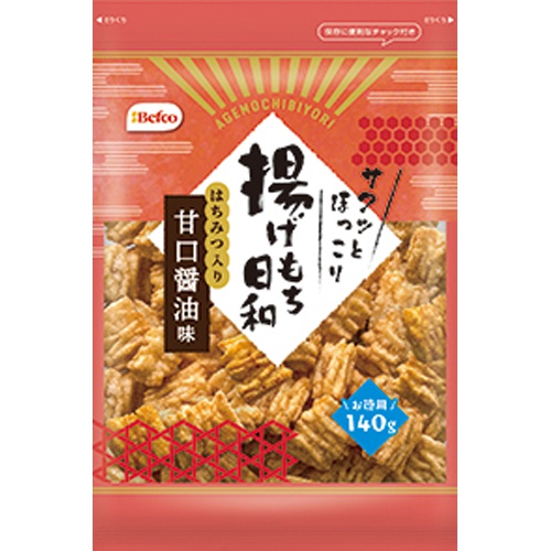 栗山米菓 １４０ｇ揚げもち日和甘口醤油味 □お取り寄せ品 【購入入数１２個】
