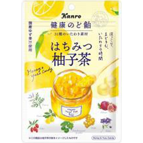 カンロ 健康のど飴 はちみつ柚子茶８０ｇ ×6
