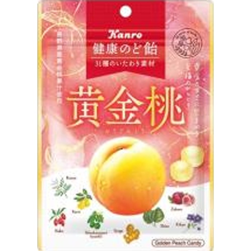カンロ 健康のど飴 黄金桃８０ｇ △ 【購入入数６個】