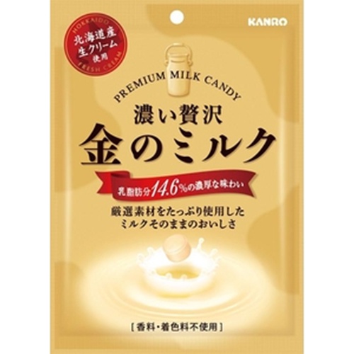 カンロ 金のミルクキャンディ ８０ｇ △ 【購入入数６個】