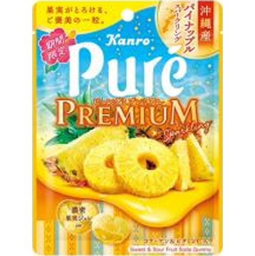 カンロ ピュレグミＰ沖縄パイナップルスパーク５４ｇ 【新商品 5/19 発売】 △ 【購入入数６個】