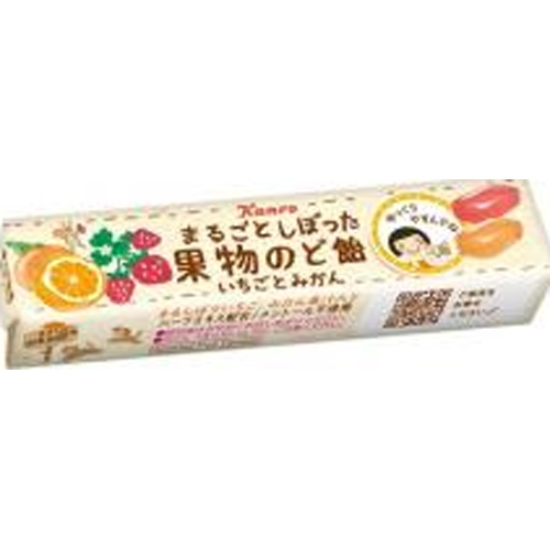 カンロ 果物のど飴 いちごとみかん１１粒 □お取り寄せ品 【購入入数１２０個】
