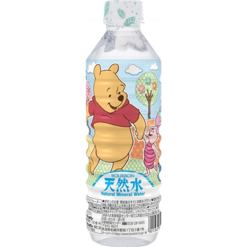 ブルボン くまのプーさん天然水Ｐ５００ｍｌ △ 【購入入数２４個】