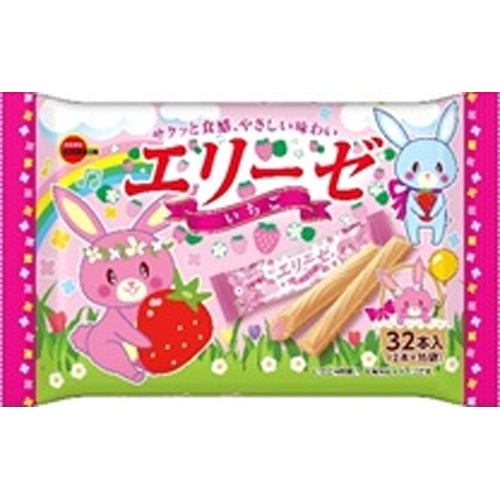 ブルボン エリーゼいちごＥ ２本×１６袋  【購入入数１２個】