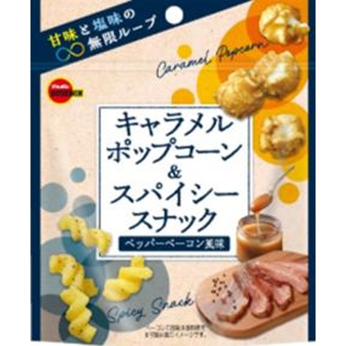 ブルボン キャラメルポップコーン＆スパイシー３３ｇ □お取り寄せ品 【購入入数２４個】