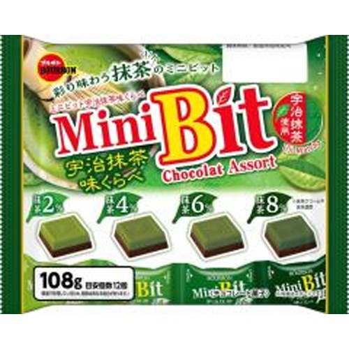 ブルボン ミニビット 宇治抹茶味くらべ１０８ｇ □お取り寄せ品 【購入入数１２個】