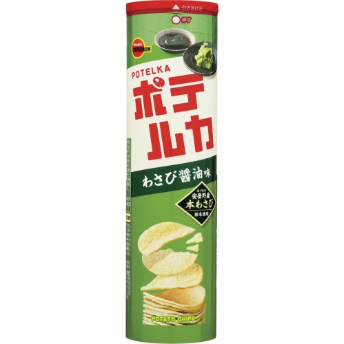 ブルボン ポテルカわさび醤油味９０ｇ 【新商品 4/8 発売】 □お取り寄せ品 【購入入数４０個】