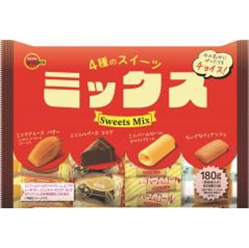 ブルボン ４種のスイーツミックス１８０ｇ 【新商品 4/8 発売】 △ 【購入入数６個】
