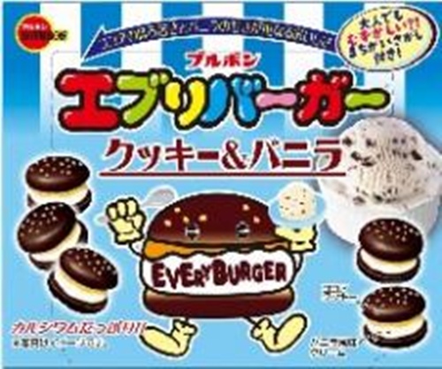 ブルボン エブリバーガークッキー＆バニラ６１ｇ 【新商品 6/17 発売】 △ 【購入入数１０個】