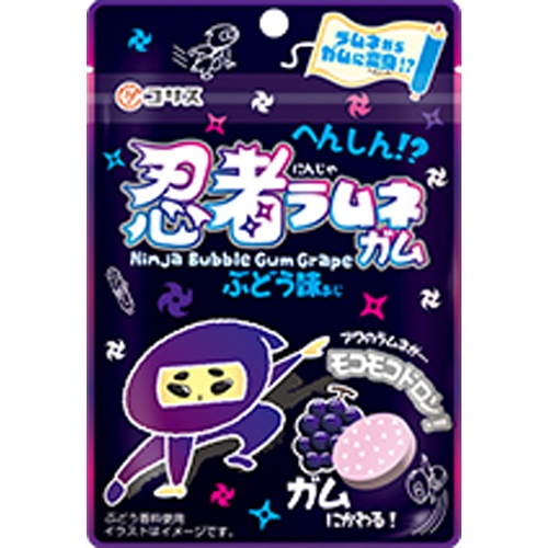 コリス へんしん！？忍者ラムネガム ２５ｇ □お取り寄せ品 【購入入数１２０個】