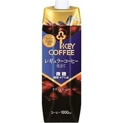 キー １Ｌリキッドコーヒー微糖テトラプリズマ △ 【購入入数６個】