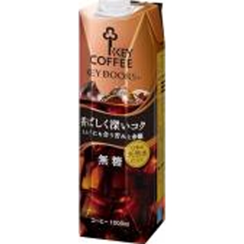 キー リキッドコーヒーコク深い無糖 １Ｌ □お取り寄せ品 【購入入数６個】