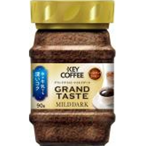 キー インスタントコーヒーマイルドダーク瓶９０ｇ □お取り寄せ品 【購入入数２４個】