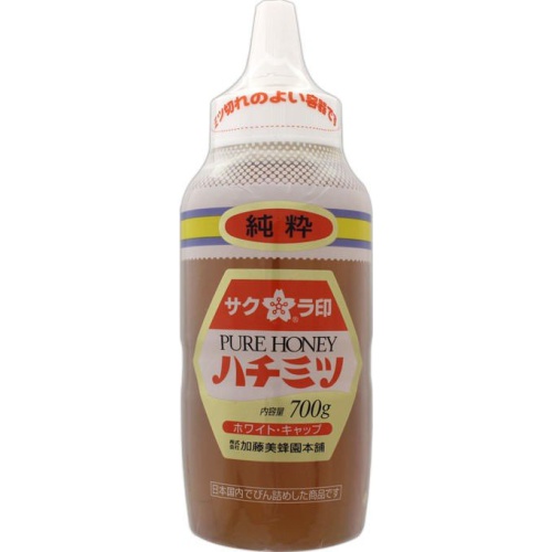 サクラ印 純粋はちみつ ホワイトキャップ７００ｇ □お取り寄せ品 【購入入数１２個】