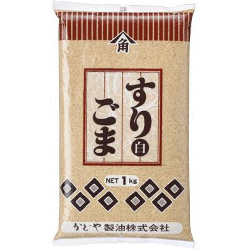 かどや製油 １ｋｇすりごま（白）業務用 □お取り寄せ品 【購入入数１２個】
