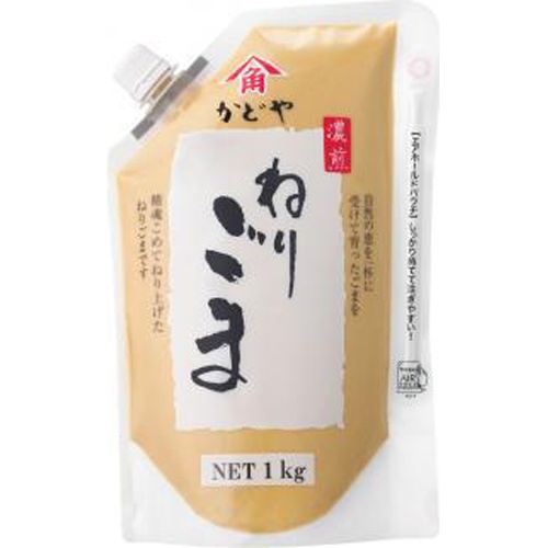かどや製油 ねりごま（白）濃煎１ｋｇ業務用 □お取り寄せ品 【購入入数１２個】