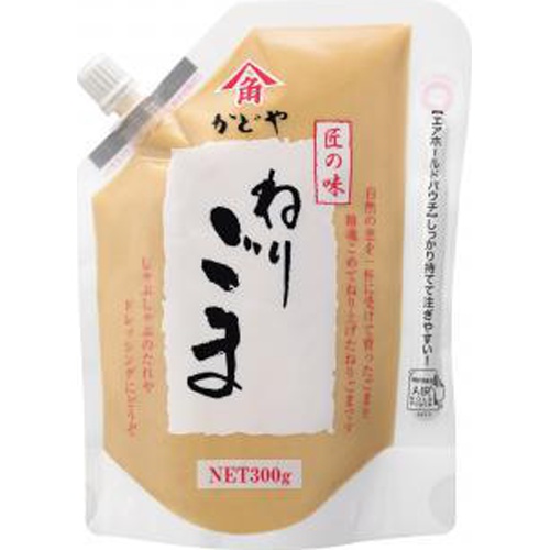 かどや製油 匠の味ねりごま白 ３００ｇ業務用 □お取り寄せ品 【購入入数１２個】