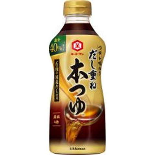 キッコーマン 本つゆ 塩分４０％カット５００ｍｌ □お取り寄せ品 【購入入数１２個】