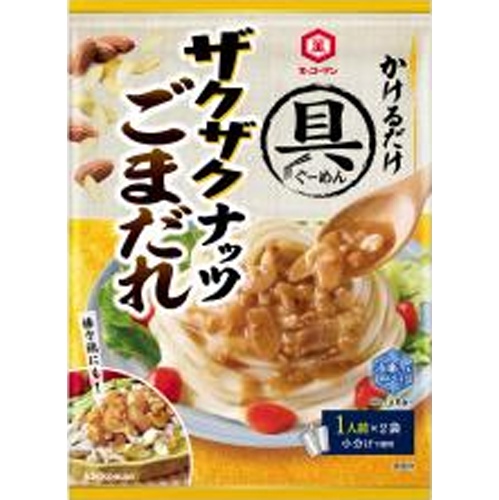 キッコーマン 具麺 ザクザクナッツごまだれ ８４ｇ □お取り寄せ品 【購入入数４０個】