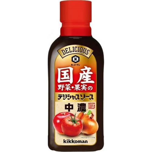 キッコーマン 国産デリシャスソース中濃 【新商品 8/4 発売】 □お取り寄せ品 【購入入数２０個】