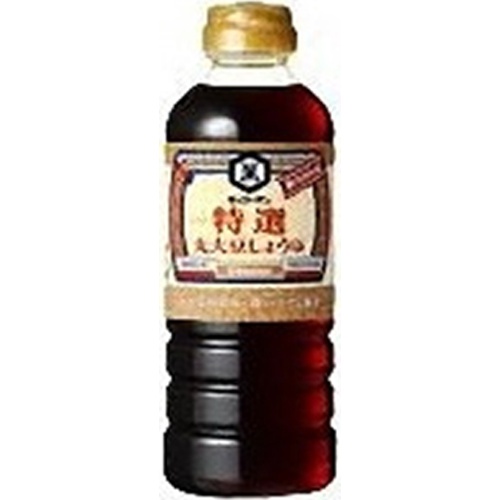 キッコーマン 特選丸大豆しょうゆ ５００ｍｌ △ 【購入入数６個】