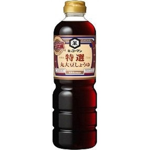 キッコーマン 特選丸大豆しょうゆ ７５０ｍｌ △ 【購入入数６個】