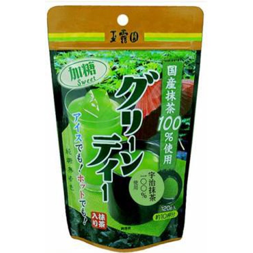 玉露園 抹茶グリーンティー １２０ｇ 【今月の特売 嗜好飲料】 □お取り寄せ品 【購入入数１０個】