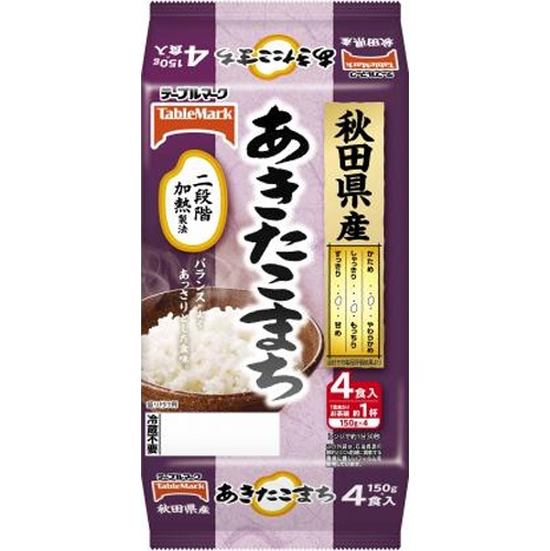 テーブルマーク たきたてご飯秋田県産あきたこまち ４食 □お取り寄せ品 【購入入数８個】