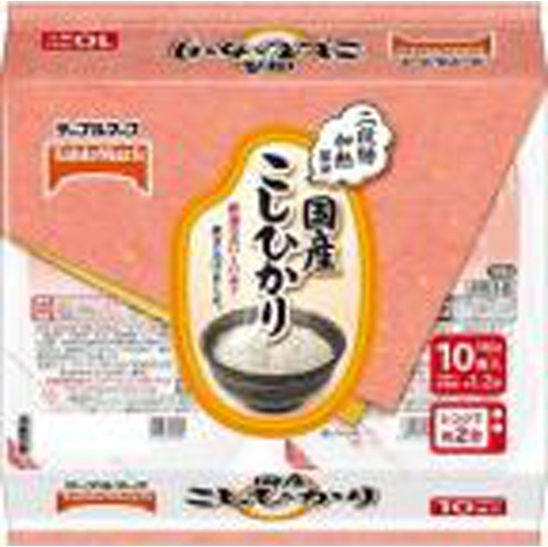 テーブルマーク 国産こしひかり１０食 △ 【購入入数４個】