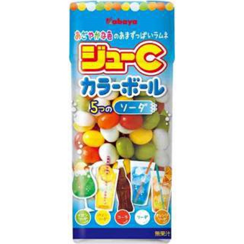 カバヤ ジューＣカラーボールソーダ ３５ｇ △ 【購入入数１０個】