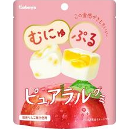 カバヤ ピュアラルグミ りんご５８ｇ △ 【購入入数８個】