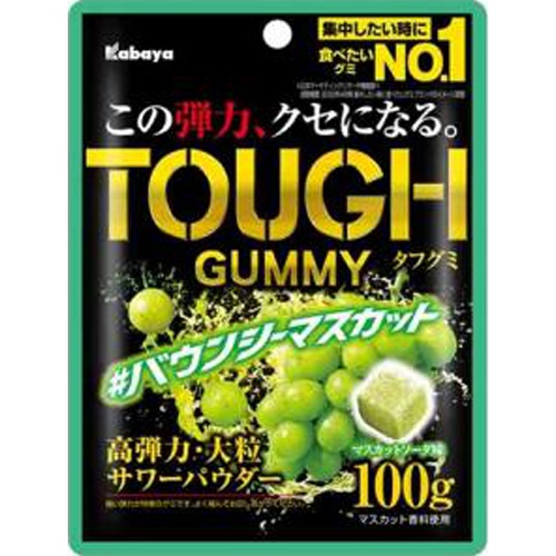 カバヤ タフグミ バウンシーマスカット１００ｇ 【新商品 2/20 発売】 △ 【購入入数６個】