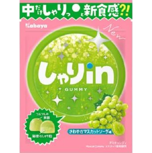 カバヤ しゃりｉｎグミマスカットソーダ５２ｇ △ 【購入入数１０個】
